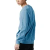Letter Printed Crew Sweater “Teal”