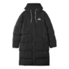 Letter Printed Long Down Jacket “Black”