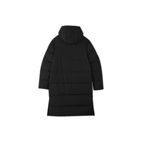 Letter Printed Long Down Jacket “Black”