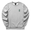 Letter Printed Long Sleeve T-Shirt “Grey”