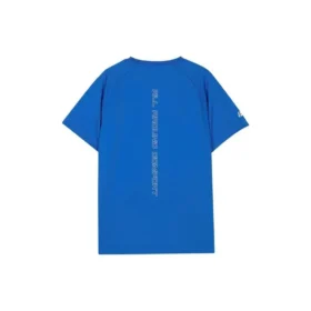 Letter Printed Run T-Shirt “Blue White”