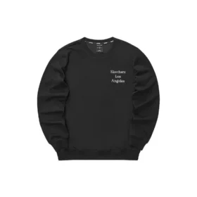Letter Printed Sweater “Black White”