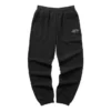 Letter Printed Tapered Casual Pant “Black”