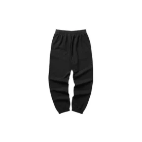 Letter Printed Tapered Casual Pant “Black”