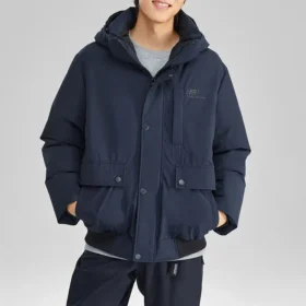 Lifestyle Series Waterproof Warm Hooded Down Jacket “Black”