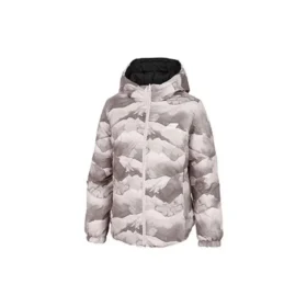 Lightweight Warm Reversible Down Jacket “Black Grey Purple”