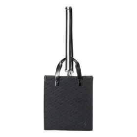 Logo Adjustable Shoulder Strap Tote Bag “Black”