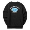 Logo Graphic Crew Sweater “Black Blue White”