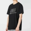 logo Graphic Tee “Black Silver”