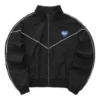 Logo Letter Heart Print Zip Jacket “Black”