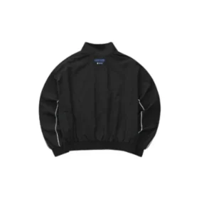 Logo Letter Heart Print Zip Jacket “Black”