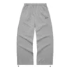 Logo Letter Straight Casual Pants “Grey”