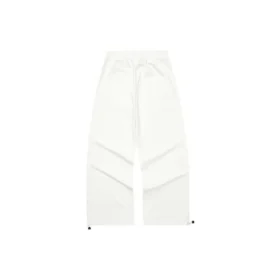 Logo Letter Straight Casual Pants “White”