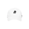 Logo Printed Baseball Cap “White Black”