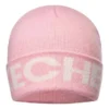 Logo Printed Beanie “Pink White”
