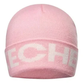 Logo Printed Beanie “Pink White”