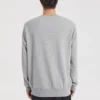 Logo Printed Crew Sweater “Black Grey White Purple”