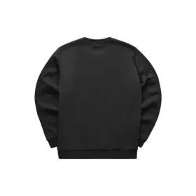 Logo Printed Crew Sweater “Black Red”