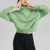 Logo Printed Crew Sweater “Green”