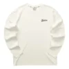 Logo Printed Crew Sweater “White Black Blue”