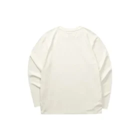 Logo Printed Crew Sweater “White Black Blue”
