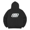 Logo Printed Hoodie “Black White”