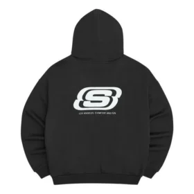 Logo Printed Hoodie “Black White”