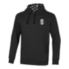 Logo Printed Hoodie “Black White Blue”
