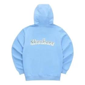 Logo Printed Hoodie “Blue Pink Black White”