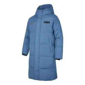 Logo Printed Long Down jacket “Teal”