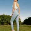 Logo Printed Training Leggings “Teal”