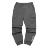 Logo Printed Workwear Straight Pant “Grey Black Green”
