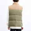 Logo Small Patchwork Sports Stand Collar Down Vest “Multi-Color”