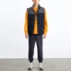 Logo Small Patchwork Sports Stand Collar Down Vest “Multi-Color”