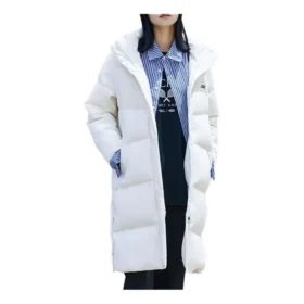 Long Down Jacket “White”