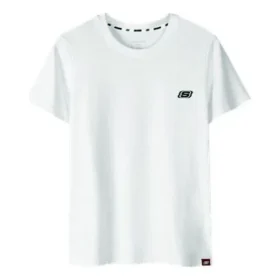 Loose Printing Casual Sports Tops Short Sleeve t White