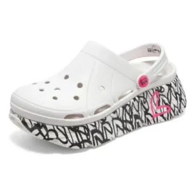 Max Cushioning Foamies “White Black Pink”