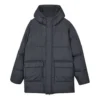 Medium-Length Down Jacket “Black”