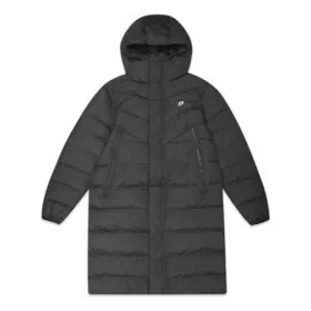 Medium-Length Woven Down Jacket “Black”