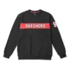 Men”s Skechers Alphabet Printing Knit Pullover Black