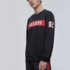 Men”s Skechers Alphabet Printing Knit Pullover Black