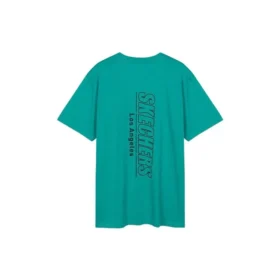 Men”s Skechers Knit Round Neck Short Sleeve Blue