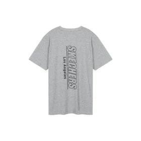 Men”s Skechers Knit Round Neck Short Sleeve Gray