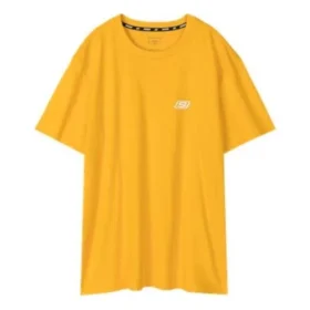 Men”s Skechers Loose Printing Breathable Short Sleeve t Yellow