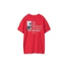 Men”s Skechers Printing S Knit Short Sleeve Racing Red