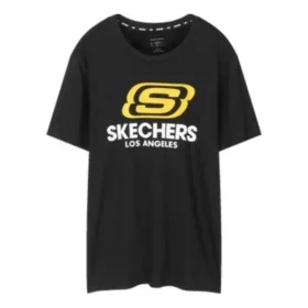 Men”s Skechers Round Neck Short Sleeve Black