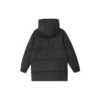 Mid-Length Warm Hooded Down Jacket “Black Pink”
