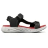 On The Go 600 Velcro Sandals Black/Red