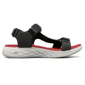 On The Go 600 Velcro Sandals Black/Red