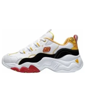 One Punch Man x Skechers D lites 3.0 Low-Top Running Shoes White/Black/Yellow